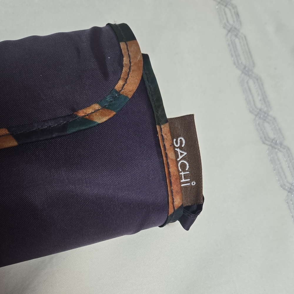 SACHI Purple and Brown Cooler Bag